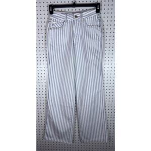 DL1961 Lily wide leg nautical stripe denim jeans size 24